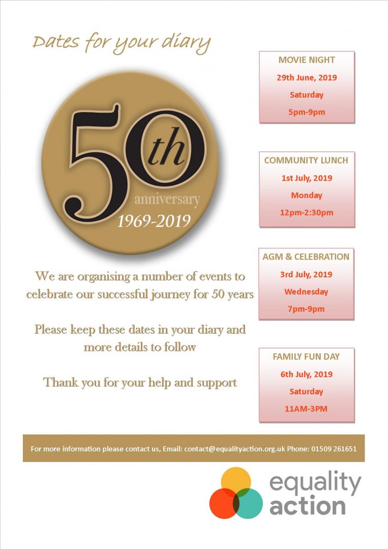 50 years celebrations for Equality Action 1969-2019