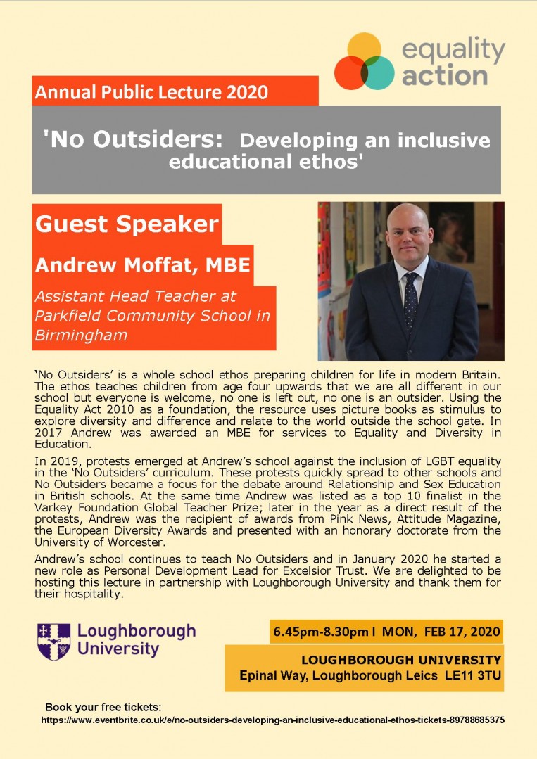 Annual Public Lecture 2020 - No Outsiders: Developing an inclusive education ethos